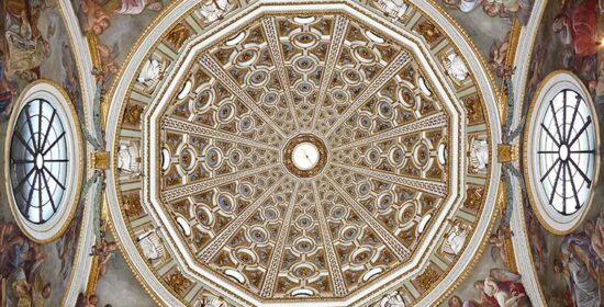 Pennacchio della cupola sopra l’altare della Madonna