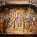 Disputa tra i dottori. Affresco dell'antipresbiterio di Bernardino Luini